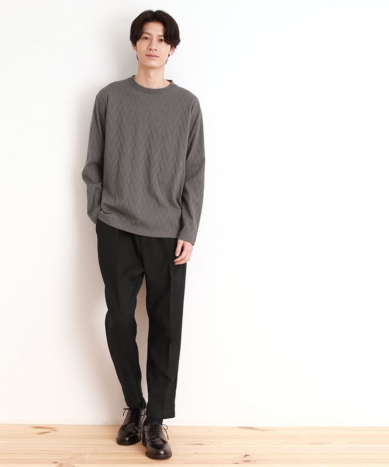 THE SHOP TK「ジオメトリックリンクス長袖Tシャツ ON／OFF兼用」|Tシャツ・カットソー|