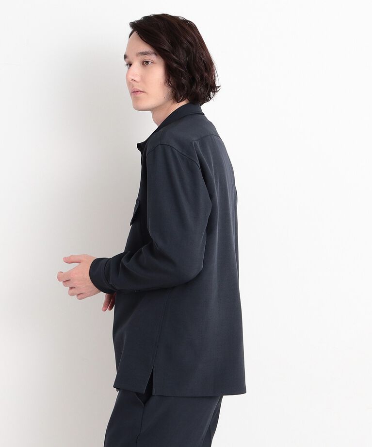 THE SHOP TK「【CAVIAN/キャビアン】リサイクルシャークスキンダブルフラップシャツ セットアップ可」|シャツ・ブラウス|