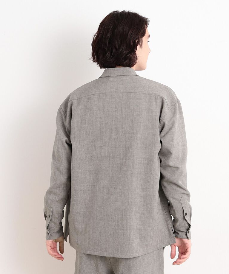 THE SHOP TK「【CAVIAN/キャビアン】リサイクルシャークスキンダブルフラップシャツ セットアップ可」|シャツ・ブラウス|