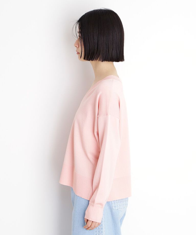 THE SHOP TK「【毛玉になりにくい】さらっとキレイVネックニット/洗濯機OK」|ニット・セーター|
