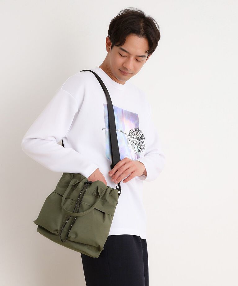 THE SHOP TK「【Begin6月号掲載】2WAY巾着ショルダーバック」|ショルダー・メッセンジャー|