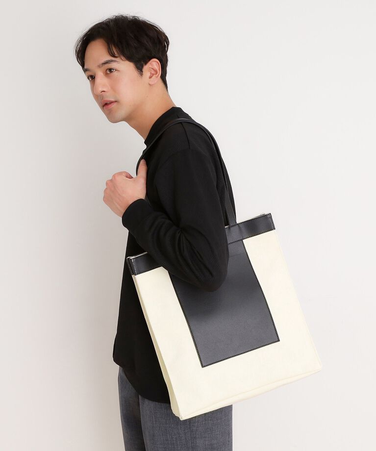 THE SHOP TK「BOUOキャンバススクエアトート」|トートバッグ|