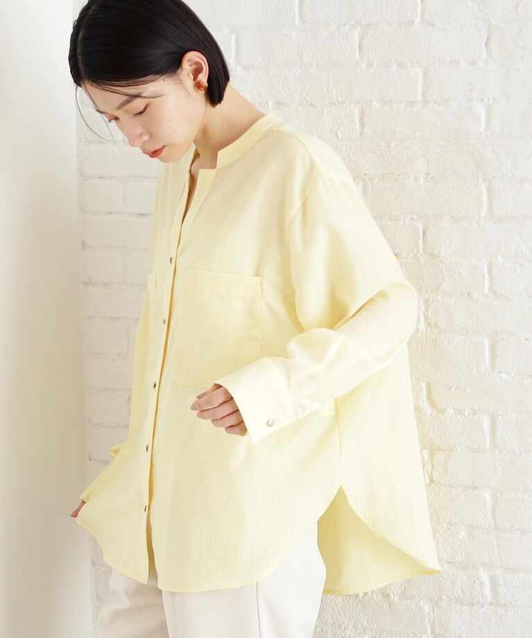THE SHOP TK「【体型カバー】ダブルポケットスキッパーシャツ/洗濯機OK」|シャツ・ブラウス|