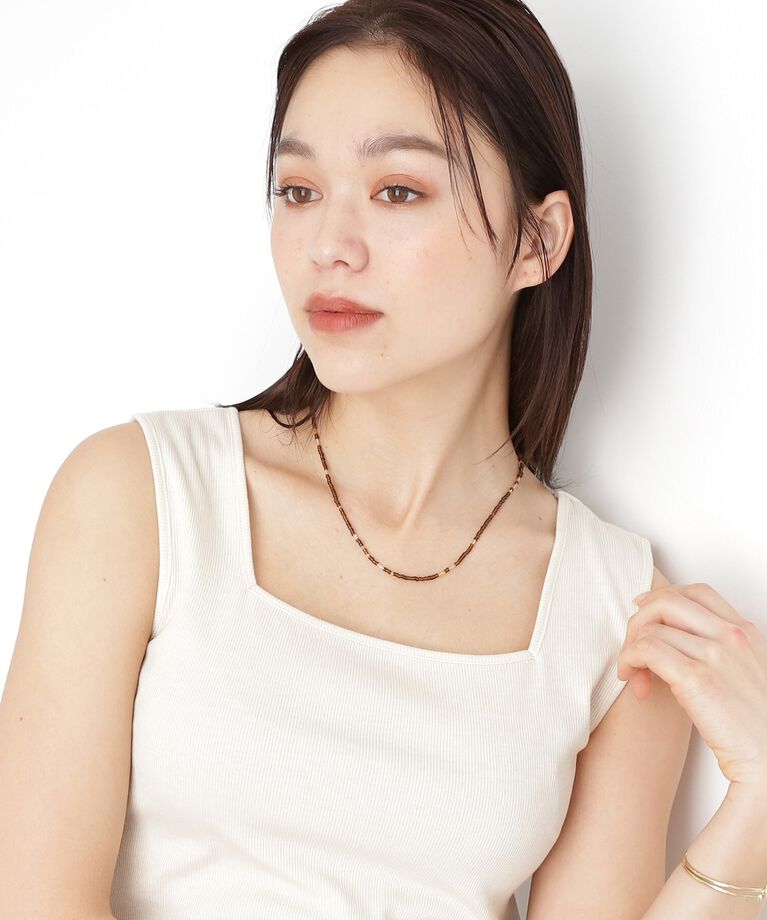 THE SHOP TK「ビーズ2WAYネックレス」|ネックレス|