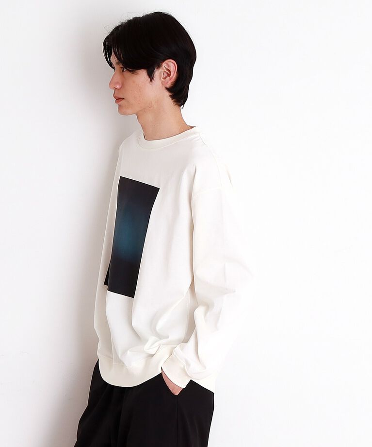 THE SHOP TK「プリントリブ長袖Tシャツ」|Tシャツ・カットソー|