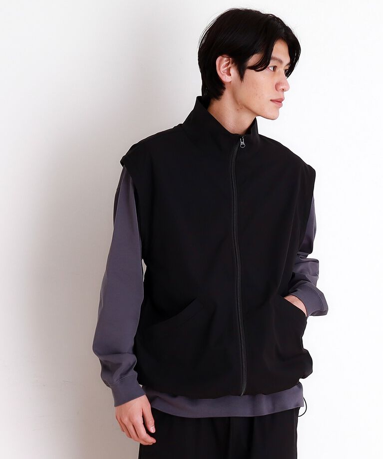 THE SHOP TK「デタッチャブルスタンドブルゾン＆ベスト　セットアップ可/2WAY」|ブルゾン・スタジャン|