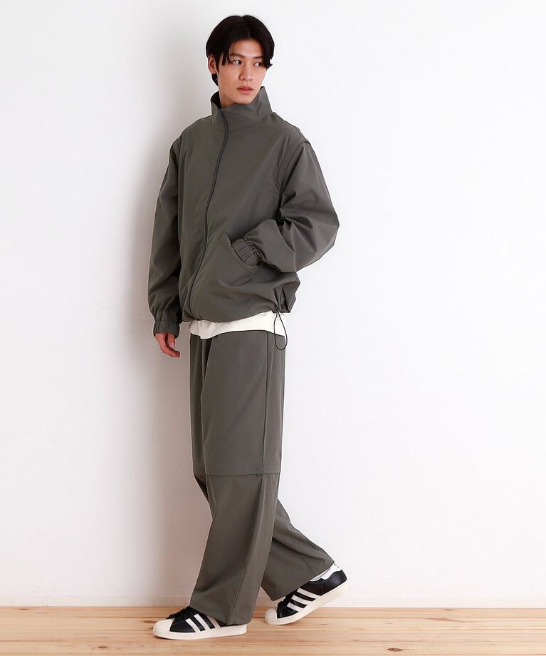 THE SHOP TK「デタッチャブルスタンドブルゾン＆ベスト　セットアップ可/2WAY」|ブルゾン・スタジャン|