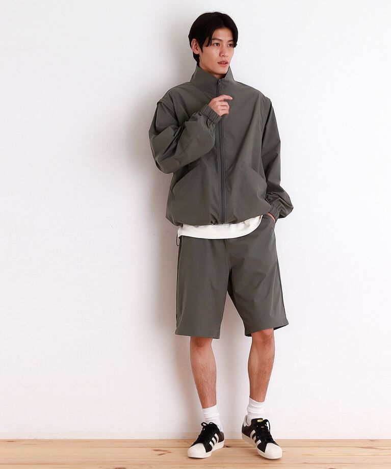 THE SHOP TK「デタッチャブルスタンドブルゾン＆ベスト　セットアップ可/2WAY」|ブルゾン・スタジャン|
