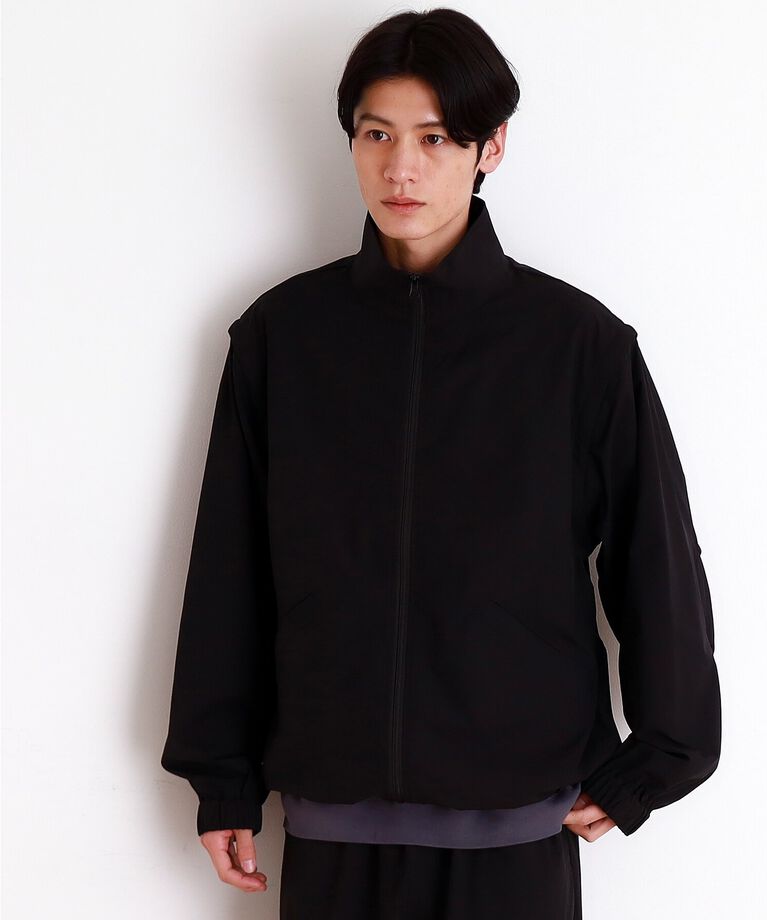 THE SHOP TK「デタッチャブルスタンドブルゾン＆ベスト　セットアップ可/2WAY」|ブルゾン・スタジャン|
