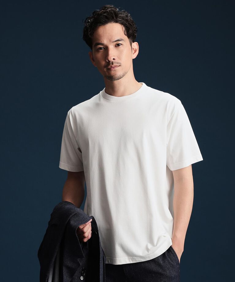 THE SHOP TK「ビジネス対応ジャケットTシャツ」|Tシャツ・カットソー|オフホワイト(003
