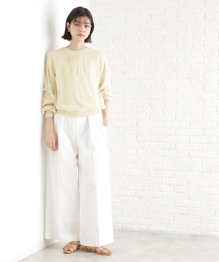 THE SHOP TK「チュール×ラメニット【洗える】」|ニット・セーター|