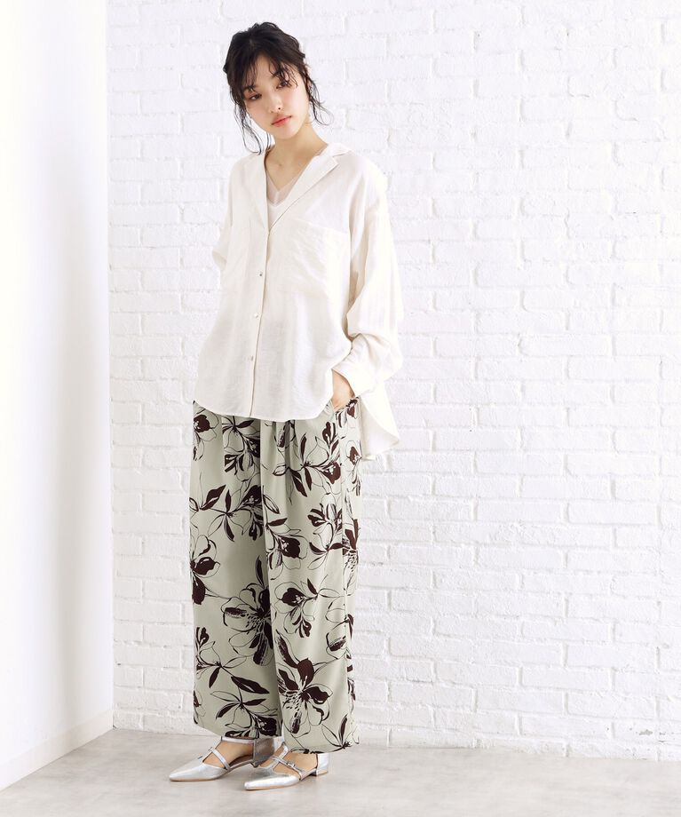 THE SHOP TK「テーラードカラーシャツ【洗える】」|シャツ・ブラウス|