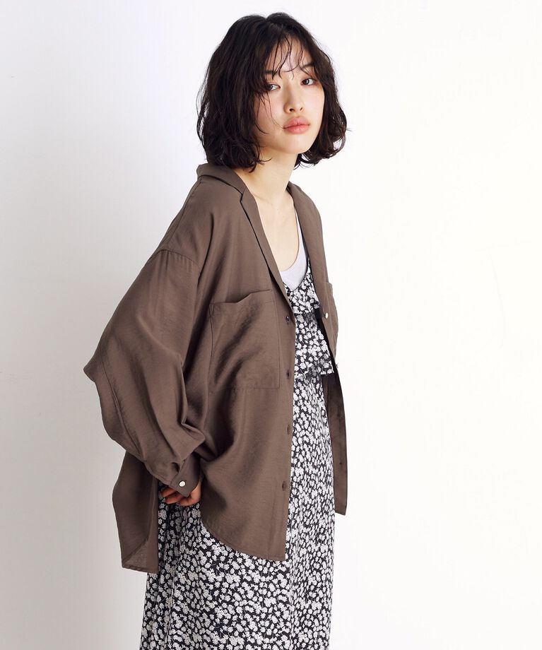 THE SHOP TK「テーラードカラーシャツ【洗える】」|シャツ・ブラウス|
