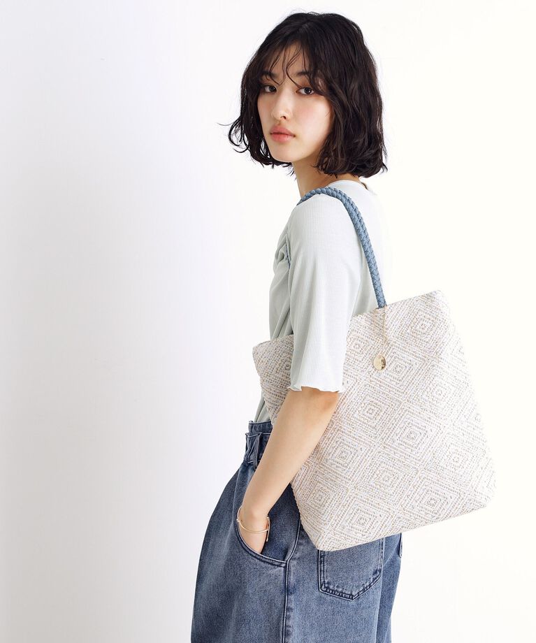 THE SHOP TK「ラメ幾何柄トートバッグ」|トートバッグ|