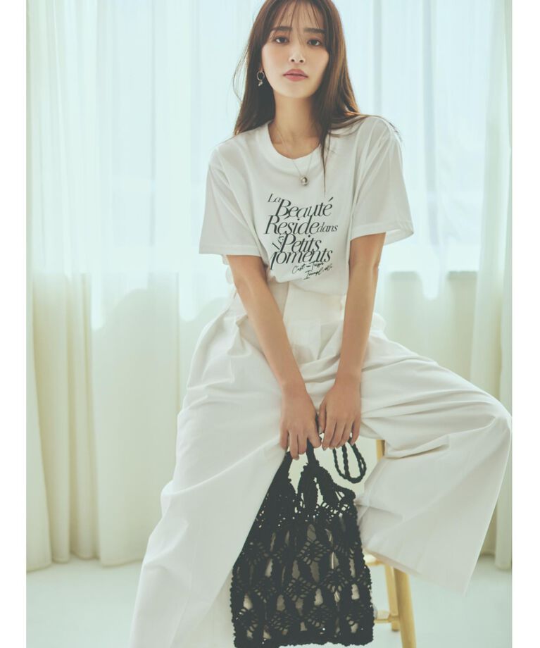 THE SHOP TK「【近藤千尋さん&宮城舞さん着用】ロゴアソートTシャツ/接触冷感/UVケア/洗濯機OK」|Tシャツ・カットソー|