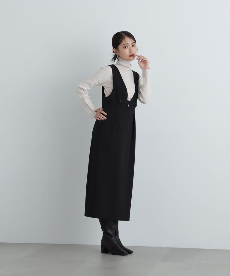  「パールボタンタートルネックニット《WEB限定商品》」|ニット・セーター|