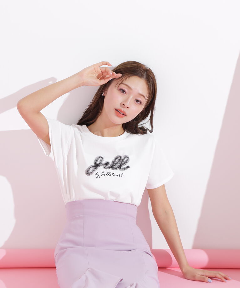  「チュールフリルロゴTシャツ」|Tシャツ・カットソー|