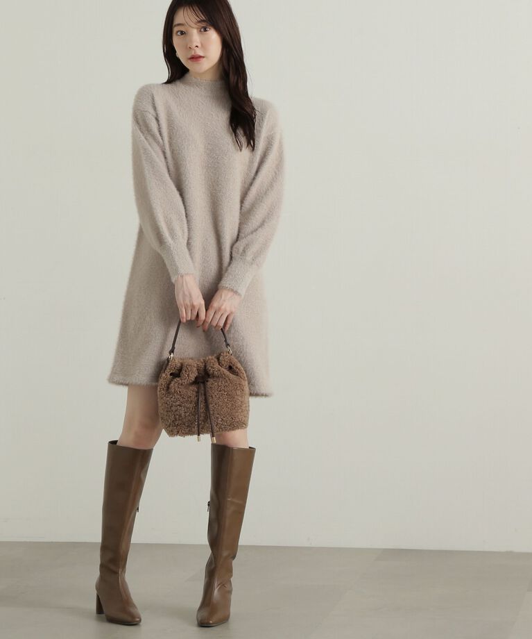 PROPORTION BODY DRESSING「ラメフェザーミニワンピース」|ワンピース|