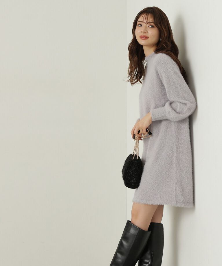 PROPORTION BODY DRESSING「ラメフェザーミニワンピース」|ワンピース|