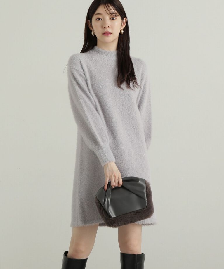 PROPORTION BODY DRESSING「ラメフェザーミニワンピース」|ワンピース|