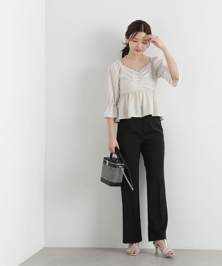 PROPORTION BODY DRESSING「2wayフロントギャザーブラウス」|シャツ・ブラウス|