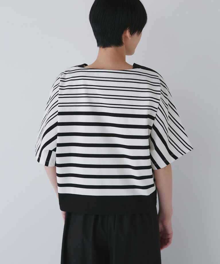  「天竺パネルボーダープルオーバー」|Tシャツ・カットソー|