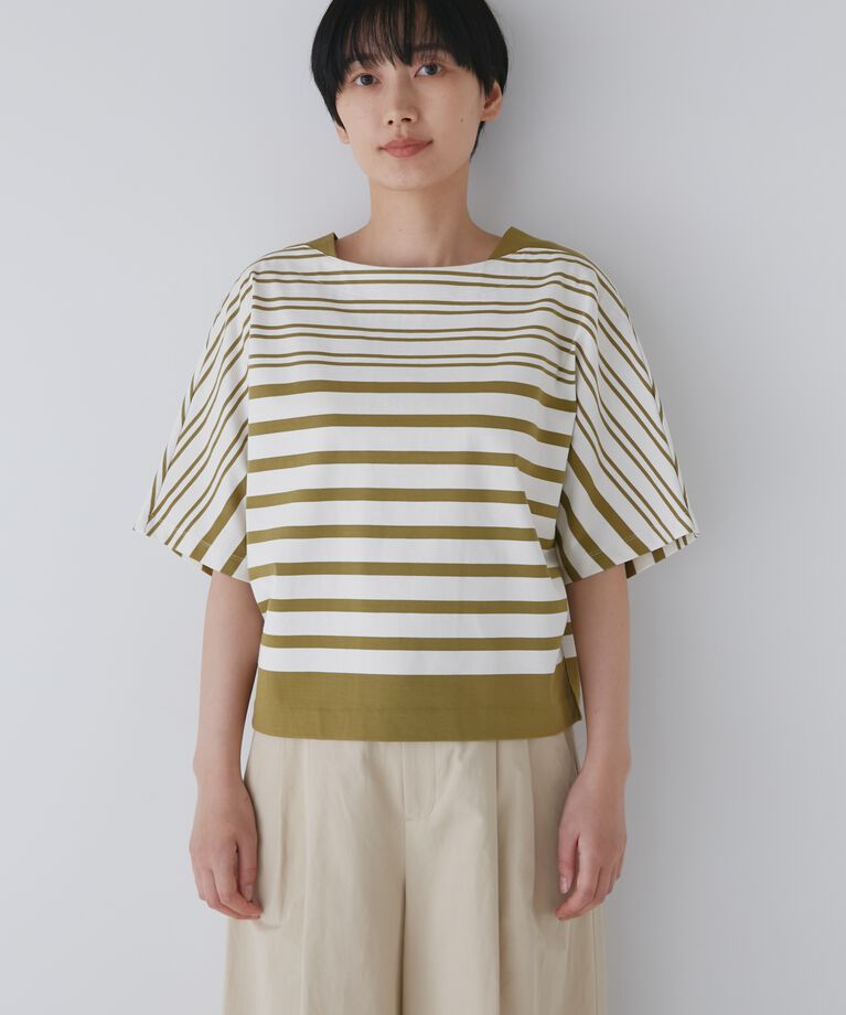  「天竺パネルボーダープルオーバー」|Tシャツ・カットソー|