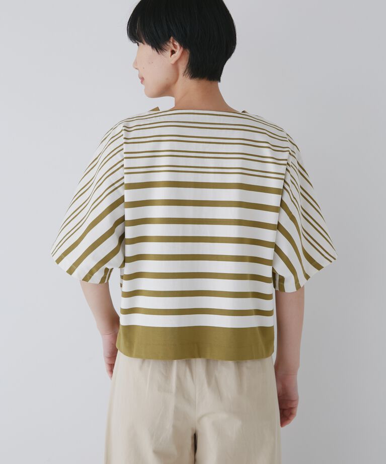  「天竺パネルボーダープルオーバー」|Tシャツ・カットソー|