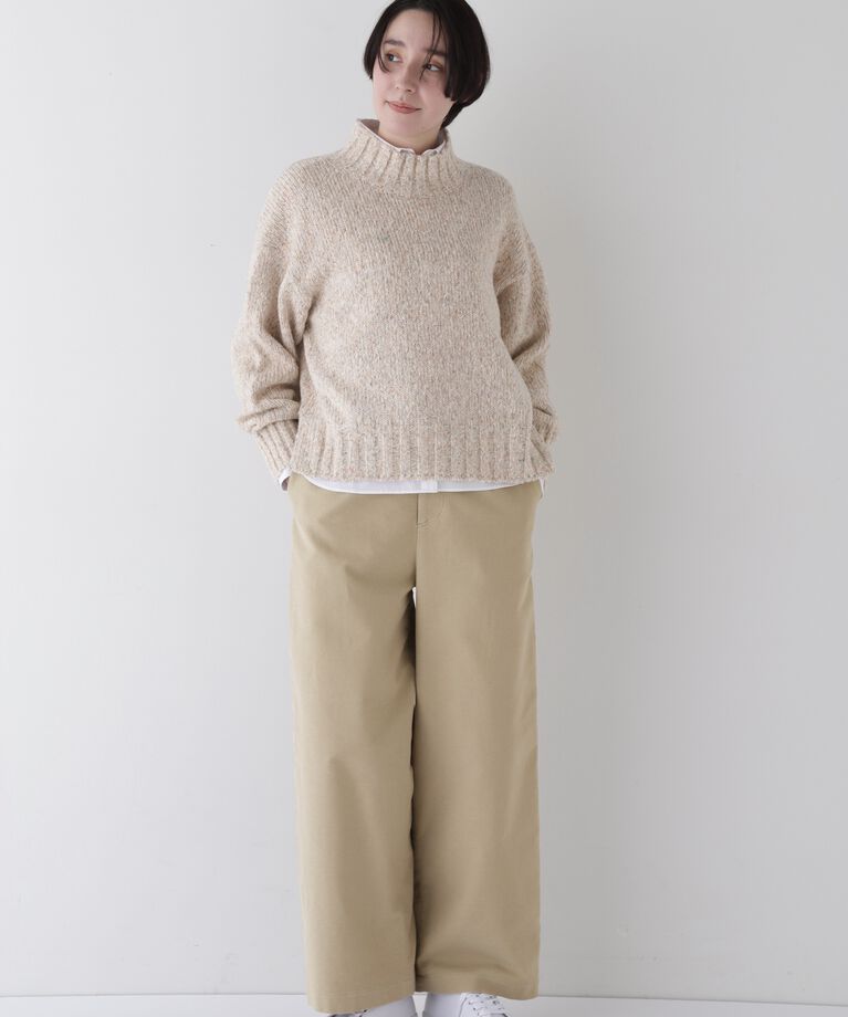  「◆ストレッチエアリードットコードセミワイドバレルパンツ」|その他|