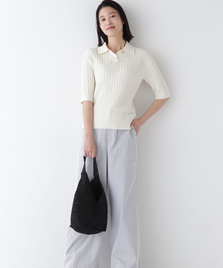  「◆コードストレッチベイカーセミワイドパンツ」|その他|