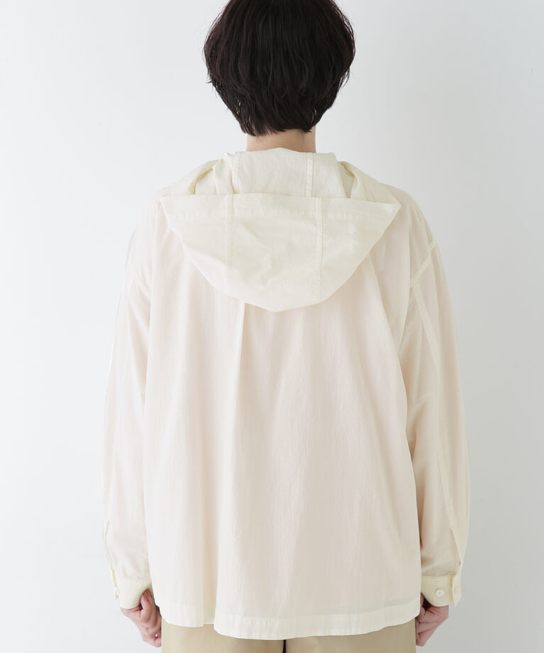  「◆製品染めフーディーブラウス」|シャツ・ブラウス|