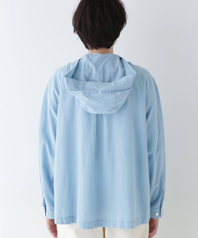  「◆製品染めフーディーブラウス」|シャツ・ブラウス|