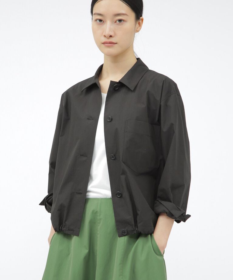  「FINE COTTON NYLON POPLIN」|ブルゾン・スタジャン|BLACK