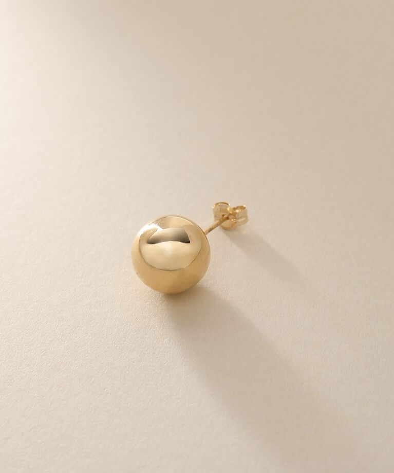 COCOSHNIK「K10中空ボール スタッドピアスL」|ピアス|