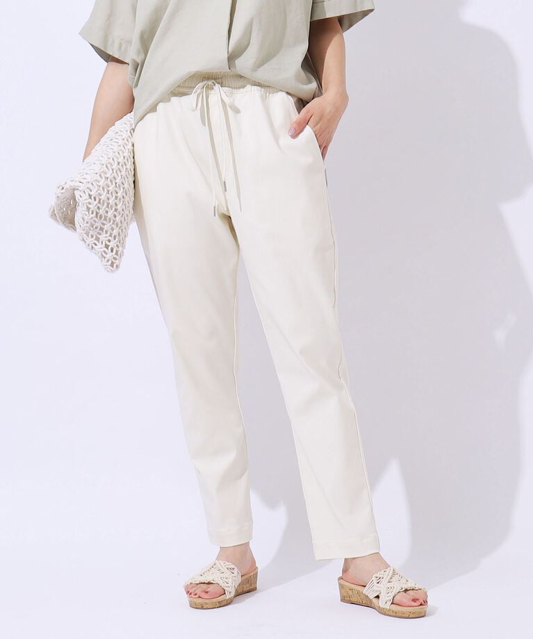 SHOO･LA･RUE「【SS-3L/無理せずスリム】 ぐんぐん伸びる イージーテーパードパンツ」|その他|