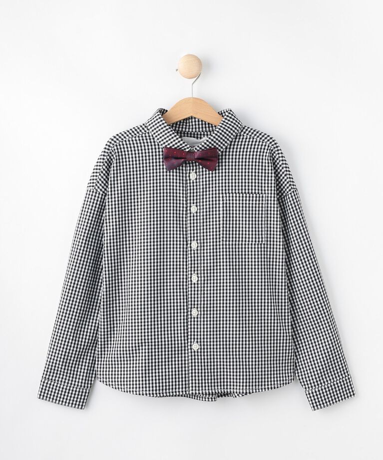 SHOO･LA･RUE「【100-140cm/プチセレ】蝶ネクタイ付きシャツ」|シャツ・ブラウス|