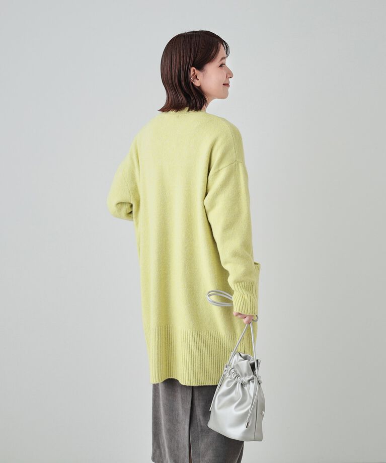 SHOO･LA･RUE「【S-LL】Iラインですっきり見え ふわふわトッパーカーディガン」|カーディガン|