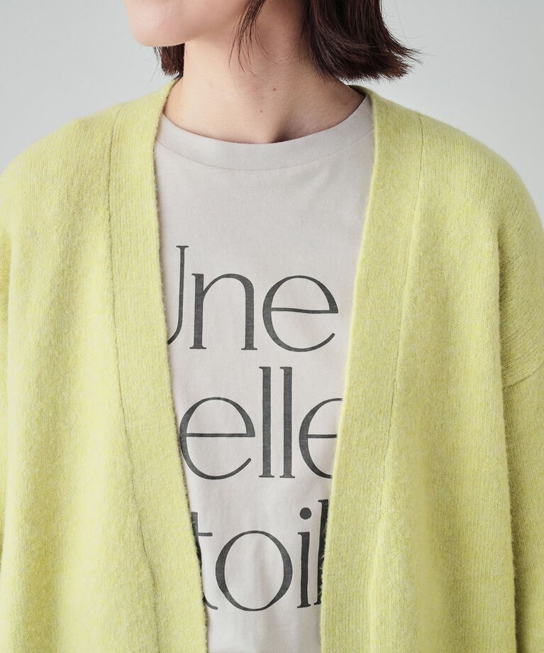 SHOO･LA･RUE「【S-LL】Iラインですっきり見え ふわふわトッパーカーディガン」|カーディガン|