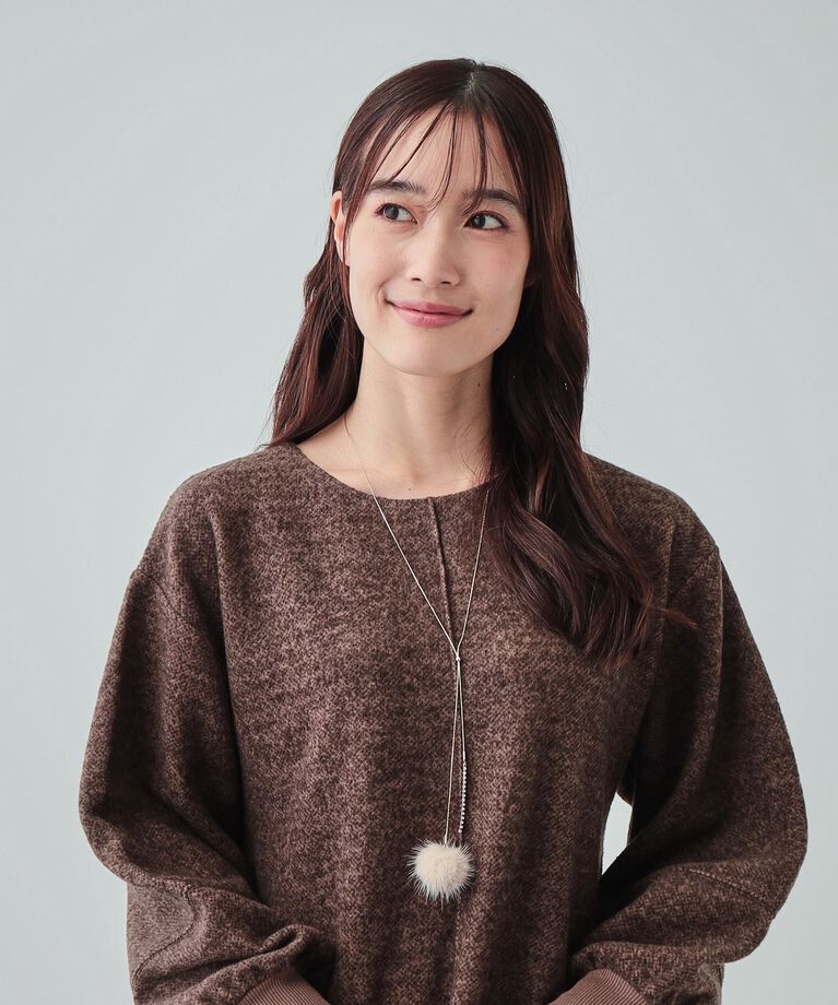 SHOO･LA･RUE「ミンクファーモチーフネックレス」|ネックレス|