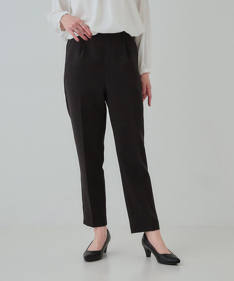 SHOO･LA･RUE「【SS-3L/洗える/通勤・セレモニーにも】しなやかな身のこなしが叶う ストレッチテーパードパンツ」|その他|