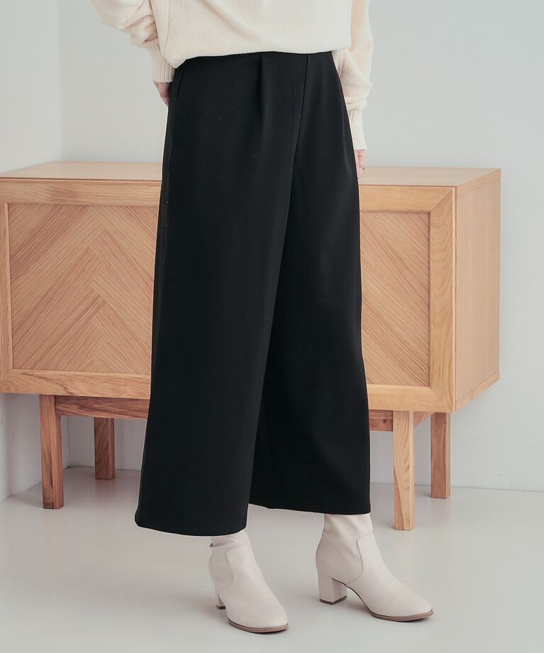 SHOO･LA･RUE「【S-LL】あったか裏起毛クロップドワイドパンツ」|その他|