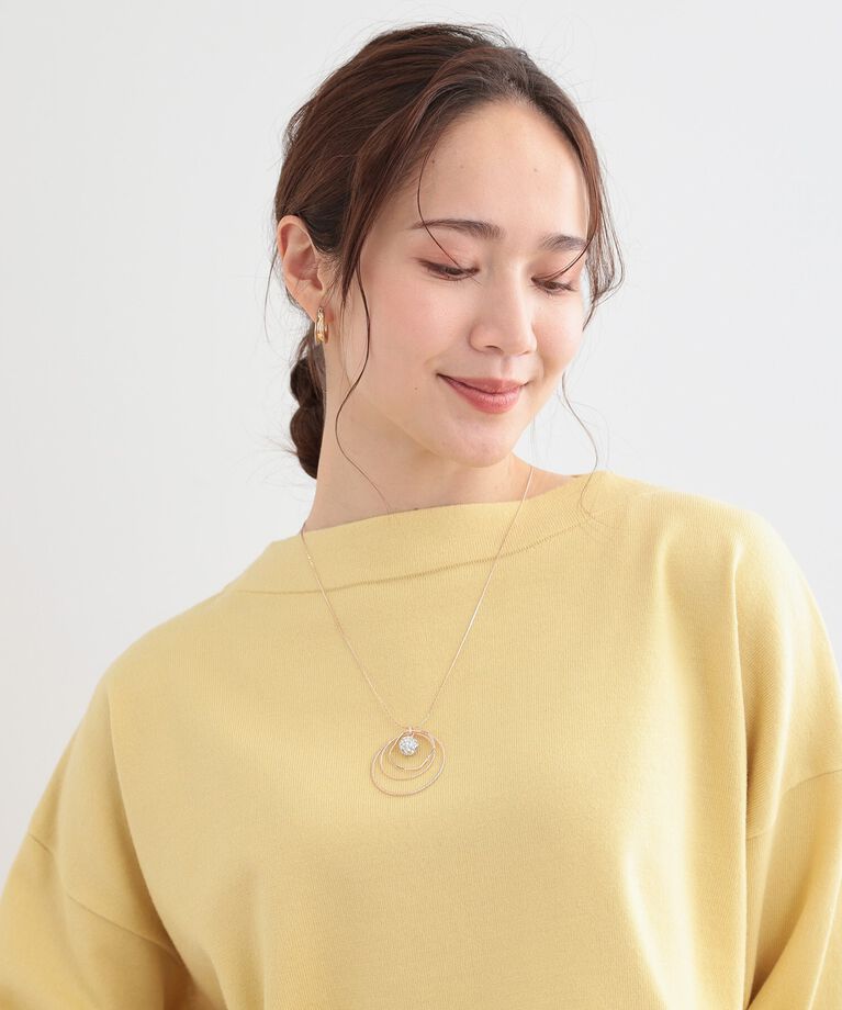 SHOO･LA･RUE「スリーサークルポイントパヴェネックレス」|ネックレス|