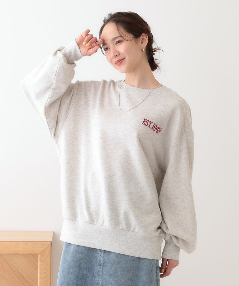 SHOO･LA･RUE「オーバーサイズで抜け感をプラス バックプリントスウェット」|パーカー|