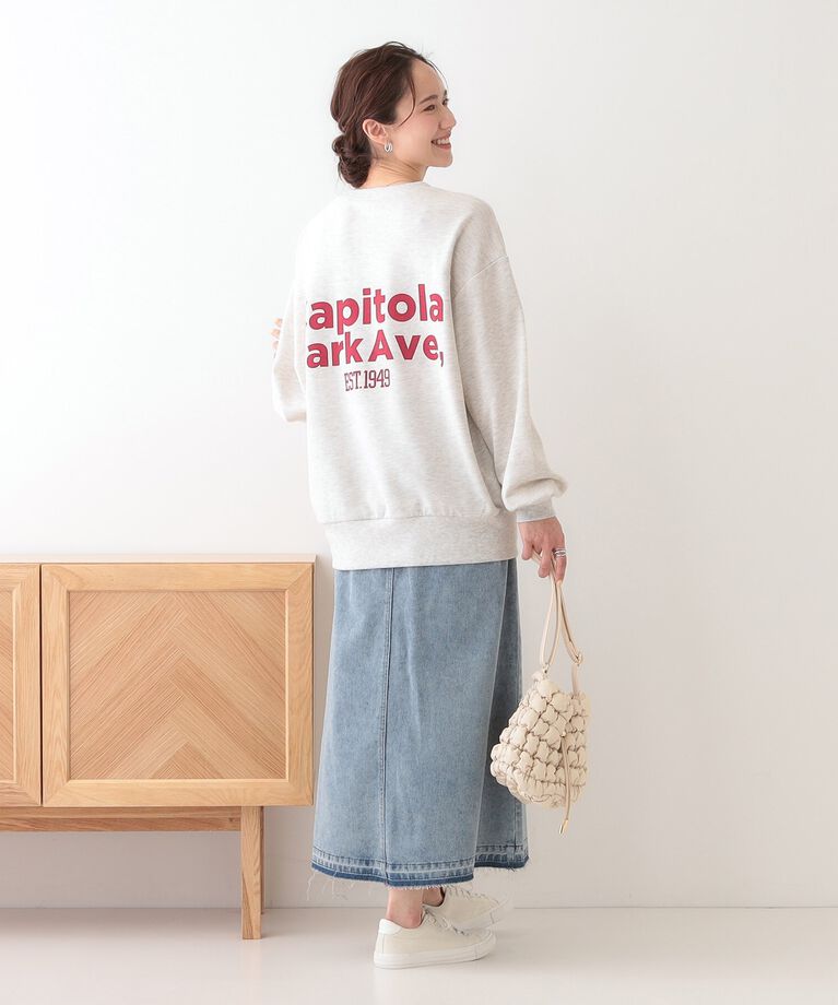 SHOO･LA･RUE「オーバーサイズで抜け感をプラス バックプリントスウェット」|パーカー|