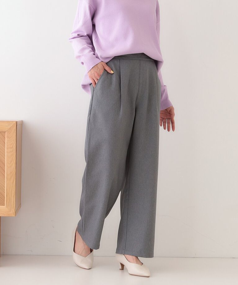 SHOO･LA･RUE「【洗える/S-LL】大人のきれいめスタイルに ワイドパンツ」|その他|