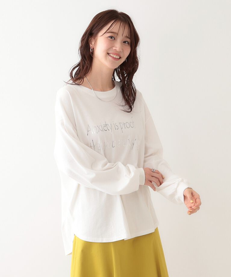 SHOO･LA･RUE「【洗える】1枚でもレイヤードでも 選べる5柄 BIGロンT」|Tシャツ・カットソー|