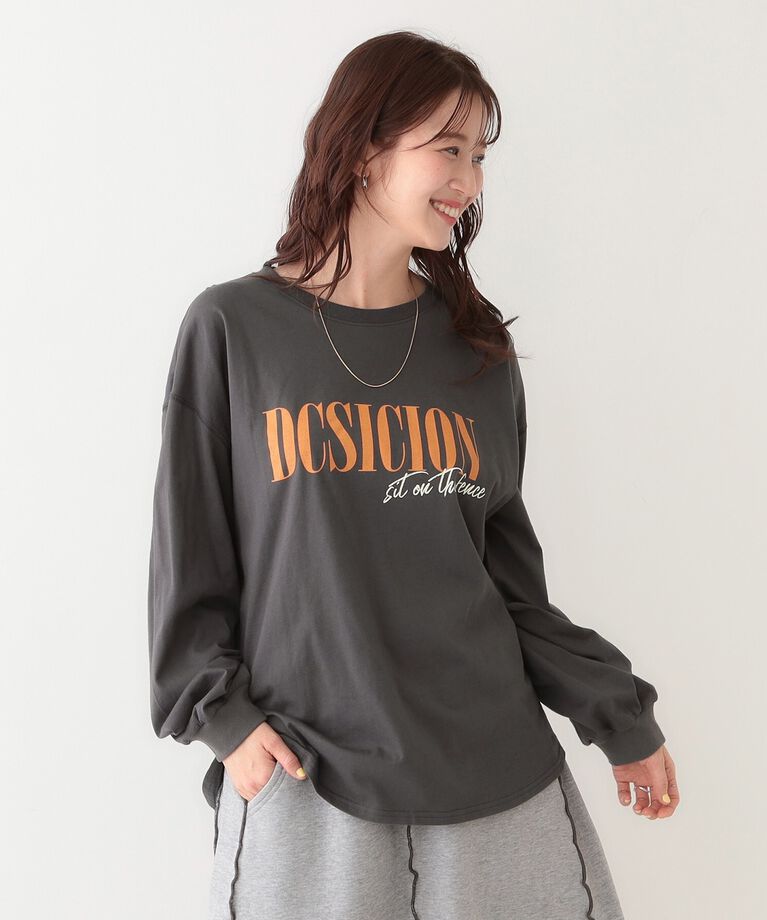 SHOO･LA･RUE「【洗える】1枚でもレイヤードでも 選べる5柄 BIGロンT」|Tシャツ・カットソー|