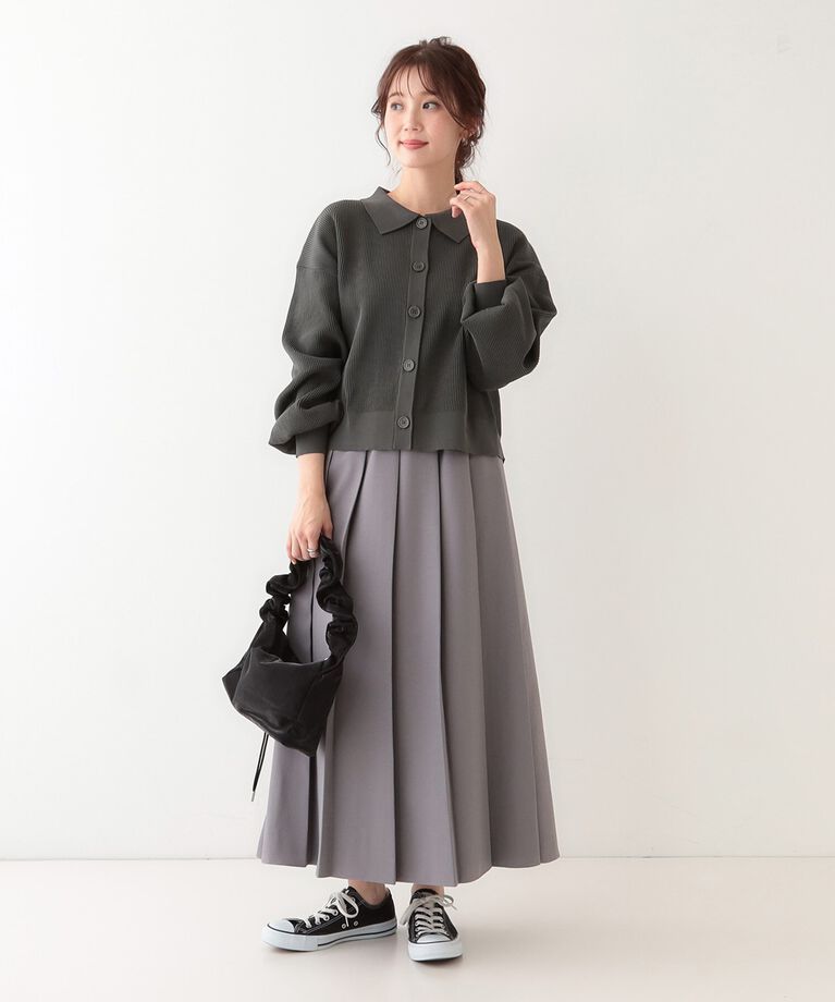 SHOO･LA･RUE「着こなしいろいろ 襟付きスポンディッシュニットカーディガン」|カーディガン|