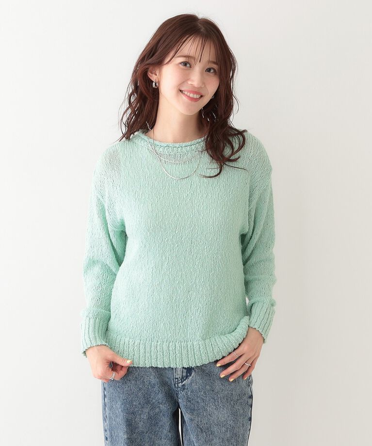 SHOO･LA･RUE「さりげない凹凸感で表情豊か。ロールネックニット」|ニット・セーター|