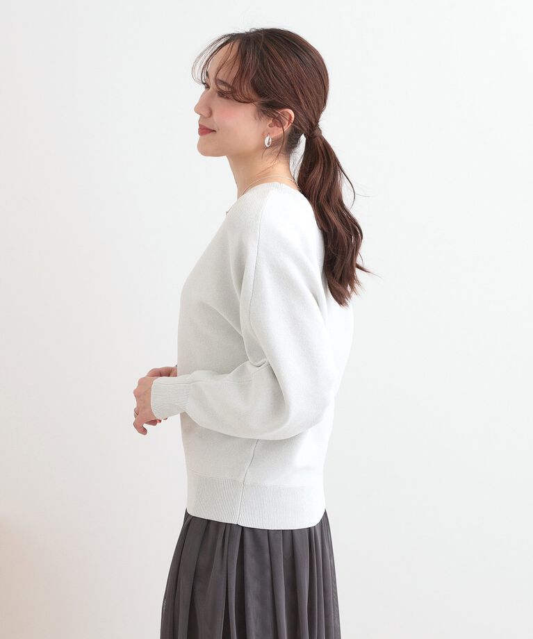 SHOO･LA･RUE「【S-LL】さりげないキラッと感。ラメドルマンニット」|ニット・セーター|